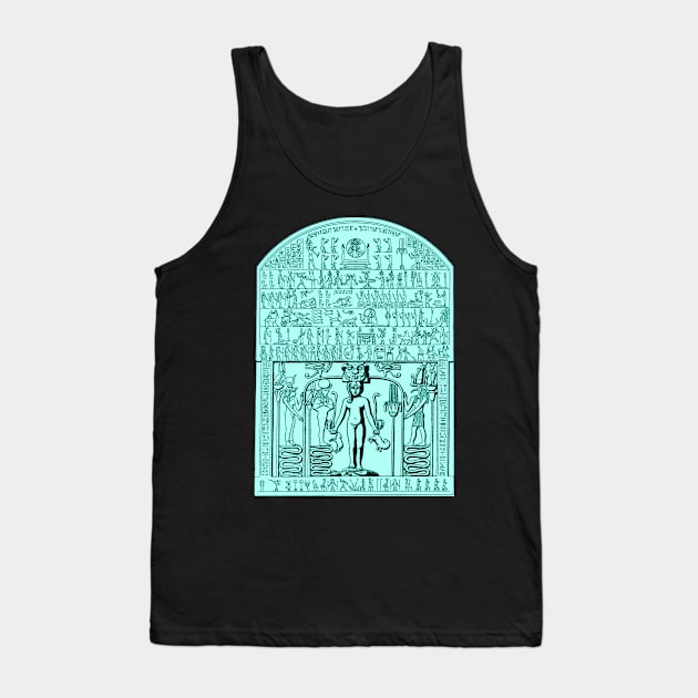 Late Period- Greco-Roman Cipus Egyptian Magical Stele Tank Top by WillowNox7